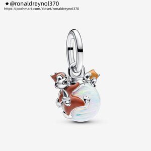 Pandora Disney Chip & Dale Bauble Dangle Charm